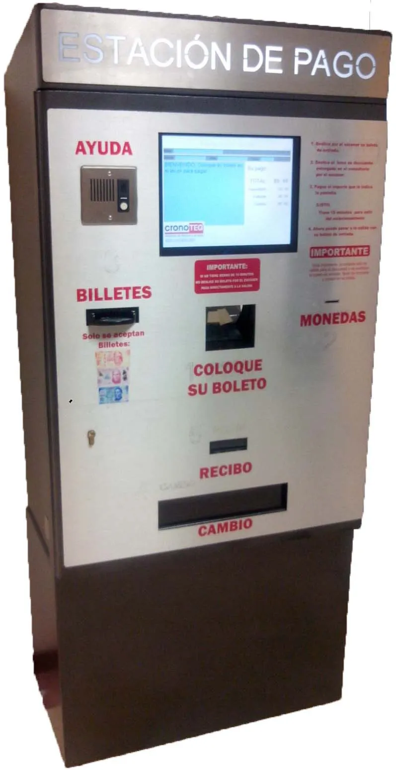 Sistema automatizado de pago para estacionamientos de cronoteq