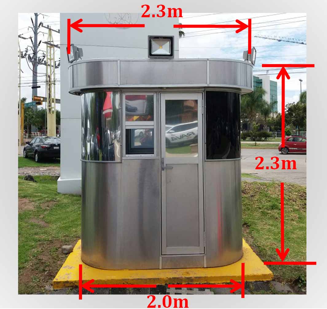 Dimensiones de casetas para estacionamientos