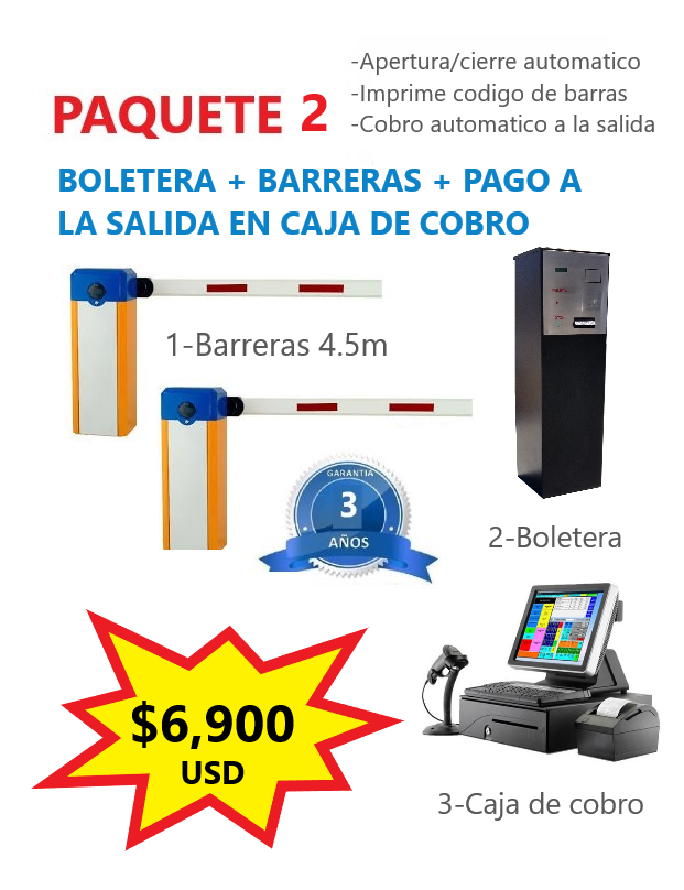 Precio de maquinas para estacionamientos